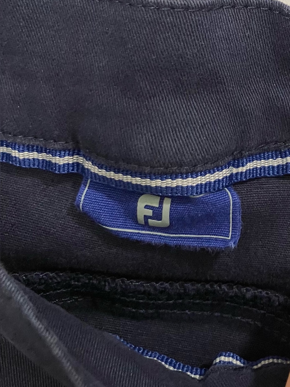 FJ FootJoy 1857 Sueded Cotton Twill 5-Pocket Golf Pants Navy 36x30 EUC - Picture 7 of 10